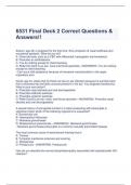 6531 Final Deck 2 Correct Questions & Answers!!