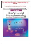 Test Bank Stahl’s Essential Psychopharmacology 5th Edition