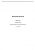 NR599 Critical Appraisal (Medical Application Critical Appraisal) Dr. Flore Jesuca 2022-2023 {UPDATED} - Graded A+.pdf