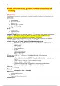 NURS 661 vise study guide>Chamberlain college of nursing