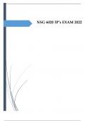 NSG 6020 3P’s EXAM 2022.