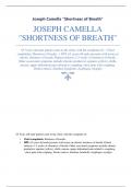 Joseph Camella "Shortness of Breath"