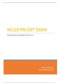 NCLEX PN EXIT EXAM - QUESTIONS & ANSWERS (RATED A+) BEST VERSION 2020