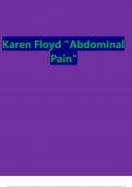 Karen Floyd "Abdominal Pain"