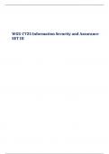 WGU C725 Information Security and Assurance SET III