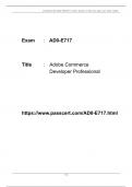 AD0-E717 Adobe Commerce Developer Professional Dumps