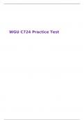 WGU C724 Practice Test