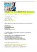 ATLS Post Test. MCQ With Answers