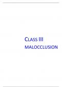 Volume (16) Class III Malocclusion