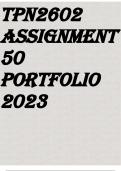 TPN2602 Assignment 50 Portfolio 2023
