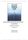 2024 Exam Domination with [Management Information Systems,Oz,7e] Study Guide