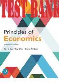 TEST BANK for Principles of Economics, 13th Edition by Karl Case, Ray Fair and Sharon Oster. | Complete Download