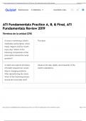 ATI Fundamentals Practice A, B, & Final, ATIFundamentals Review 2019