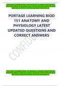 PORTAGE LEARNING BIOD 151 MODULE 1 EXAMS QUESTIONS &  ANSWERS BEST EXAM SOLUTION  SATISFACTION GUARANTEED SUCCESS LATEST UPDATE 2022/2023 GRADED A+ 