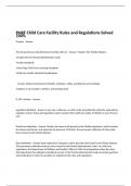 RNRF Child Care Facility Rules and Regulations Solved 100%