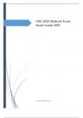 NSG 6020 Midterm Exam Study Guide 2022.