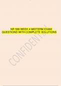 NR 599 WEEK 4 MIDTERM EXAM QUESTIONS WITH COMPLETE SOLUTIONS