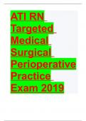 ATI RN Targeted Medical Surgical Perioperative Online Practice 2019