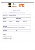 JAVA WEB 321 Data Analysis and Design - Assignment 1 Frontsheet