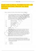 BASIC AND CLINICAL PHARMACOLOGY 14th EDITION KATZUNG TREVOR Test Bank 