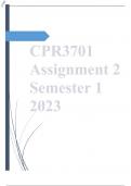 CPR3701 Assignment 2 Semester 1 2023