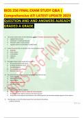 BIOS 256 FINAL EXAM STUDY Q&A | Comprehensive ATI LATEST UPDATE 2023 QUESTION AND AND ANSWERS ALREADY GRADED A GRADE.