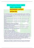 CCS Practice Exam 2023 100% VERIFIED ANSWERS LATEST UPDATES.