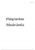 AP Biology Exam Review Molecular Genetics.