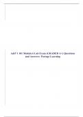 A&P 1 101 Module 6 Lab Exam (GRADED A+) Questions and Answers- Portage Learning