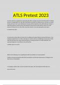 ATLS Pretest 2023 QUESTIONS AND ANSWERS