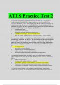 ATLS Practice Test 2 2023 QUESTIONS AND ANSWERS