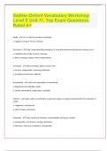 Sadlier-Oxford Vocabulary Workshop Level E Unit 11, Top Exam Questions. Rated A+