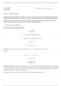 Exam 1 Review Study Guide MATH 1400