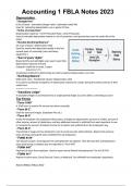 Accounting 1 Overview Notes