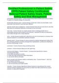 Certified Professional in Patient Safety, CPPS Patient Safety Certification, National Patient Safety Goals, Patient Safety and Risk Management