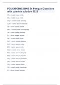 POLYATOMIC IONS Di Pasquo Questions with comlete solution 2023