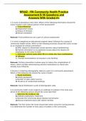 NR442 - RN Community Health Practice Assessment B 50 Questions and Answers With Graded A+