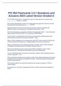 PCI ISA Flashcards 3.2.1 Questions and Answers 2023 Latest Version Graded A