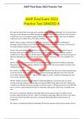 AHIP Final Exam 2023 Practice Test GRADED A