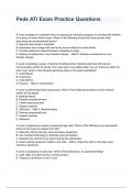 Peds ATI Exam Practice Questions & Answers 2023 ( A+ GRADED 100% VERIFIED)