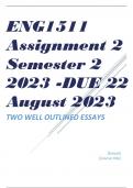 ENG1511 Assignment 2 Semester 2 2023 -DUE 22 August 2023
