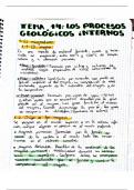 Procesos geológicos internos.