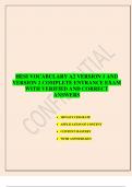 HESI VOCABULARY A2 VERSION 1 AND VERSION 2 COMPLETE ENTRANCE EXAM WITH VERIFIED AND CORRECT ANSWERS