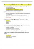 Pharmacology MSN571 Questions With Answers Set 1-3