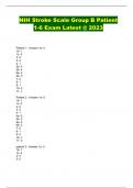 NIH STROKE SCALE BUNDLED EXAMS @ 2023