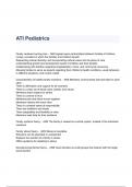 ATI Pediatrics Questions &  Answers 2023 ( A+ GRADED 100% VERIFIED)