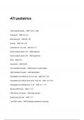 ATI Pediatrics Proctored Form A,B,C & ATI Pediatrics Proctored Actual Exams & Tests Questions & Answers 2023 ( A+ GRADED 100% VERIFIED)!!!!ALL BUNDLED HERE!!!!!