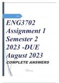 ENG3702 Assignment 1 Semester 2 2023 -DUE August 2023