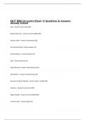 MGT 8803 Accounts (Exam 1) Questions & Answers Already Solved 