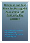 Solutions and Test Bank For Managerial Accounting 17th Edition 2024 Update By Ray Garrison.pdf